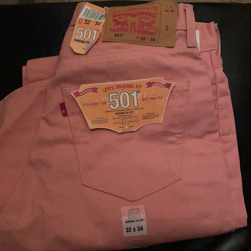 Levi’s original fit 501 button fly jeans